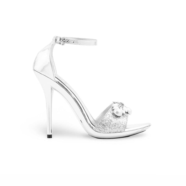 Silver Fancy Bridal Sandal FN6263