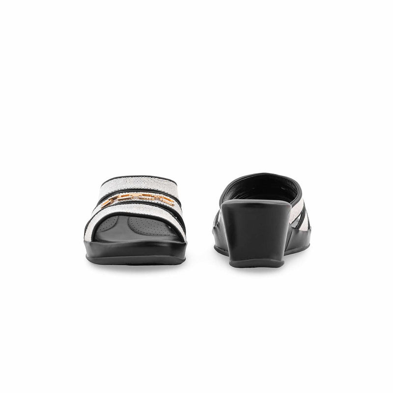 Black Formal Slipper For Ladies PU0741