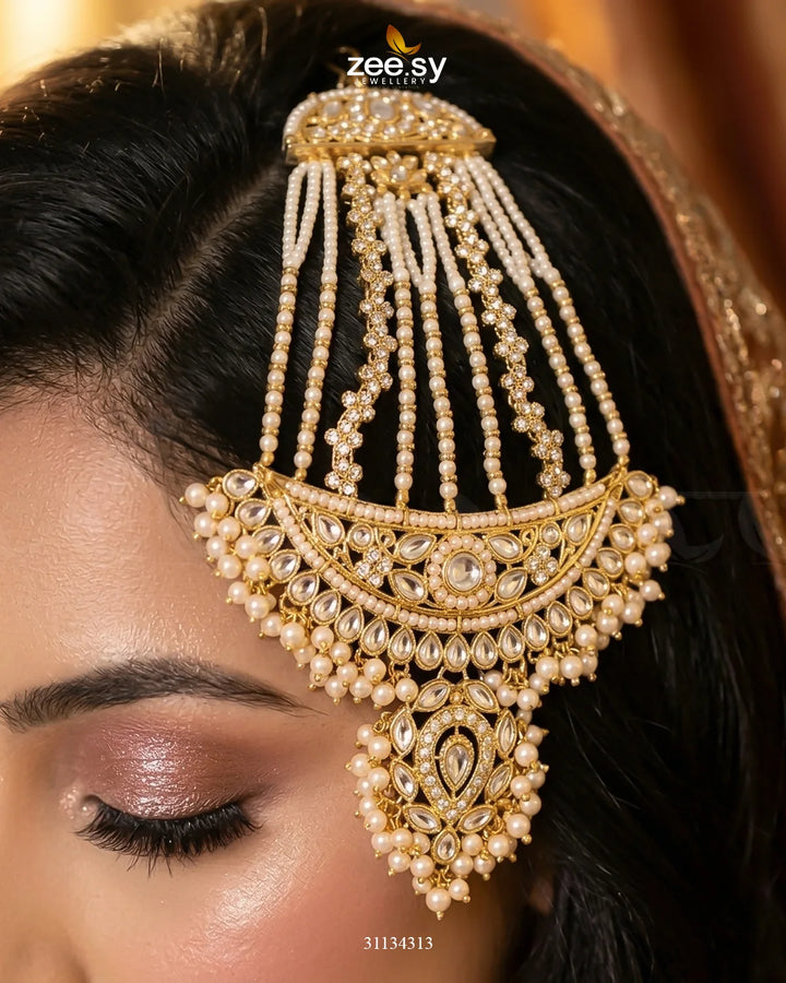 Roshan Pearl Kundan Jhumar