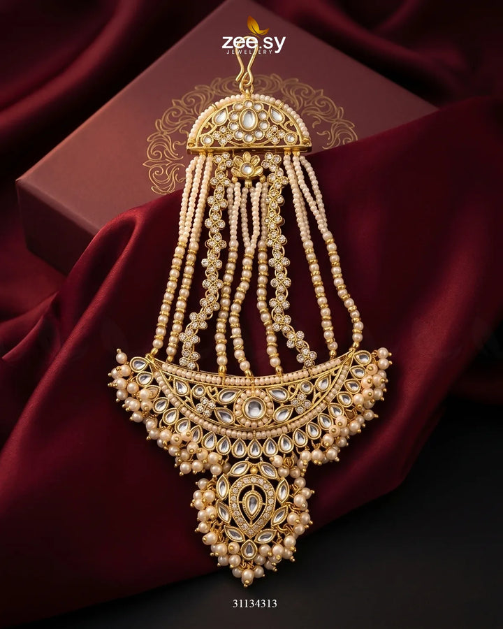 Roshan Pearl Kundan Jhumar